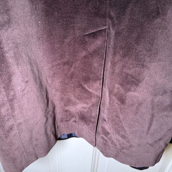 J Ferrar SZ L Mens Cotton Velvet Blazer Sport Coat Jacket Holiday Party Evening - Picture 8 of 13